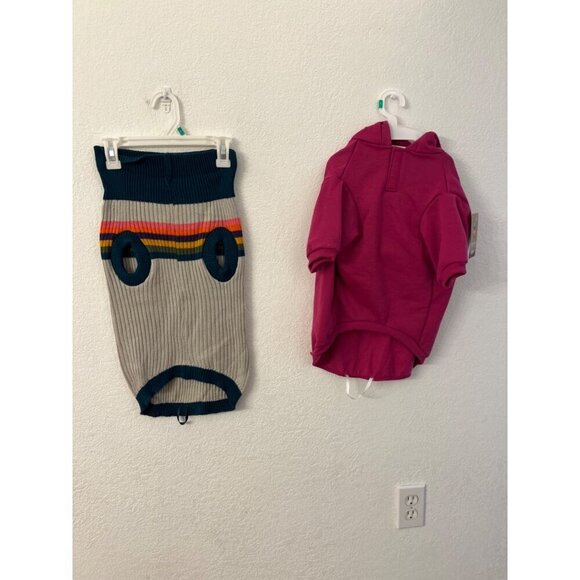 Life’s logo purple hoodie / sweater dog size large - Picture 2 of 9